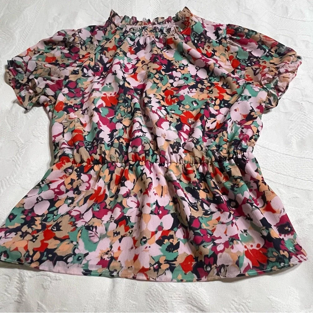 J.Crew‎ Crinkle Cyrano Floral Top